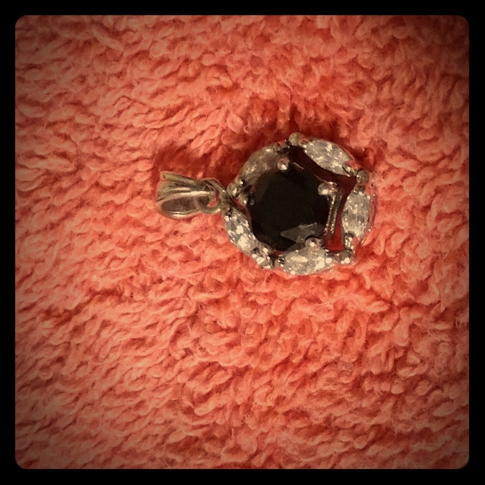 Beautiful black necklace charm